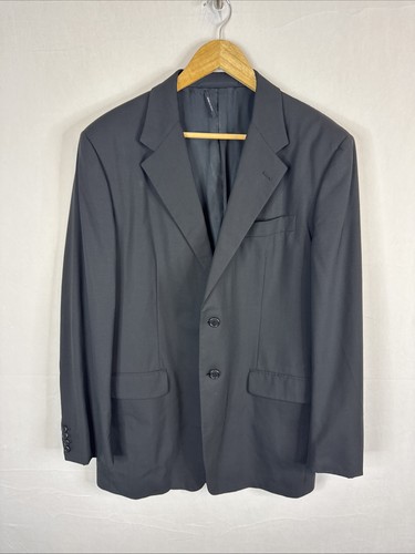 Prada milano black wool blazer - black,